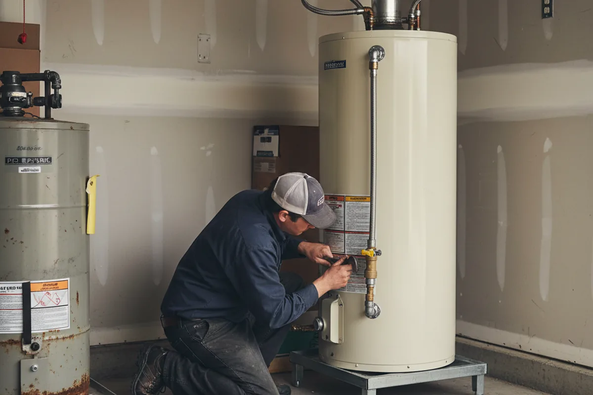Water heater and shutoff valve replacement in Mckinleyville